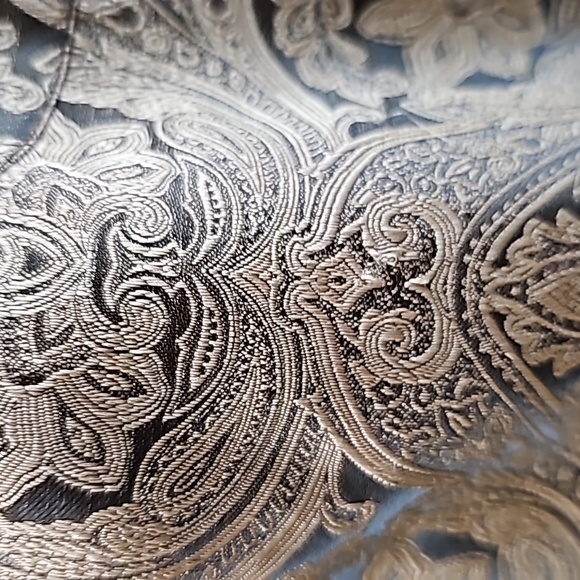 LEONARDI ITALY MEN'S GOLD BLACK LONG SLEEVE BUTTON-UP DRESS SHIRT - Picture 12 of 16